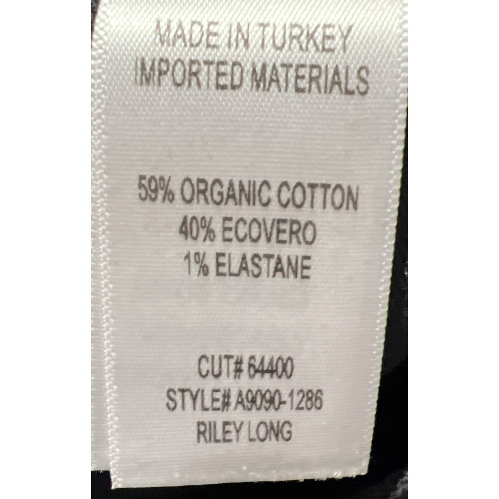 Agolde Riley Long High Rise Straight Leg Button Fly Black Jeans Size 30 (32x28) - Picture 5 of 10